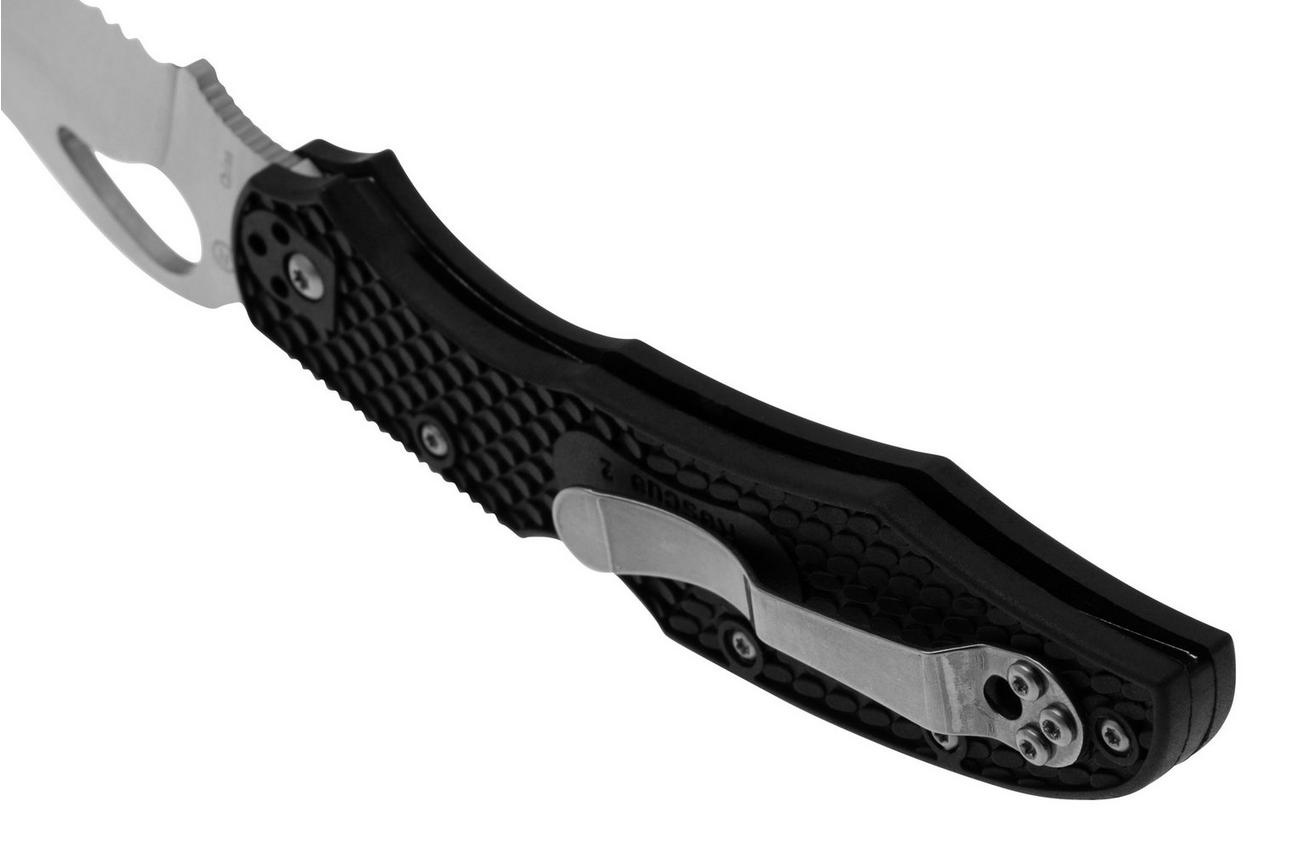 Spyderco Byrd Cara Cara 2 Rescue BY17SBK2 Black FRN, serrated zakmes