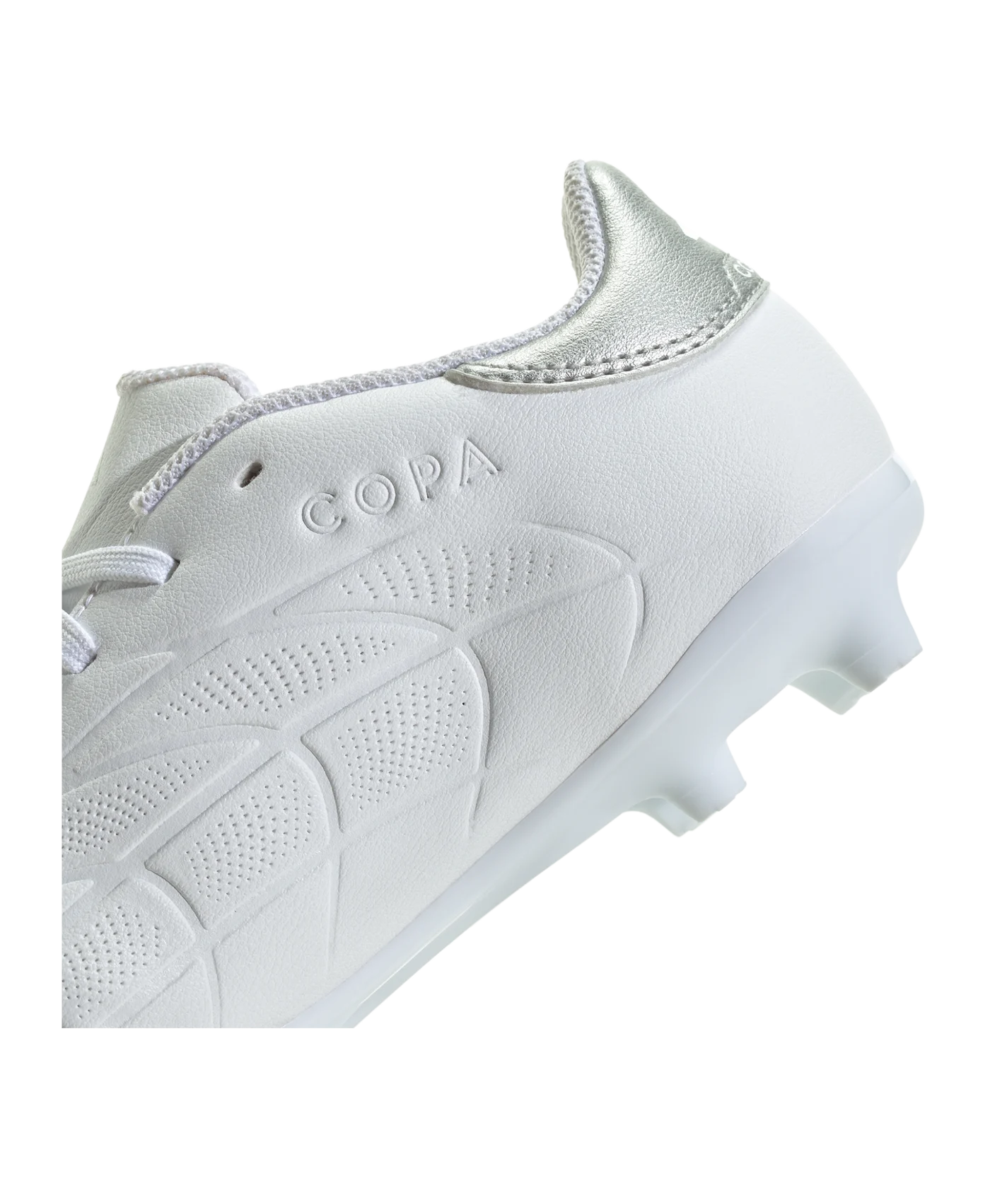 adidas COPA Pure 2 League FG Kids Pearlized Weiss Silber