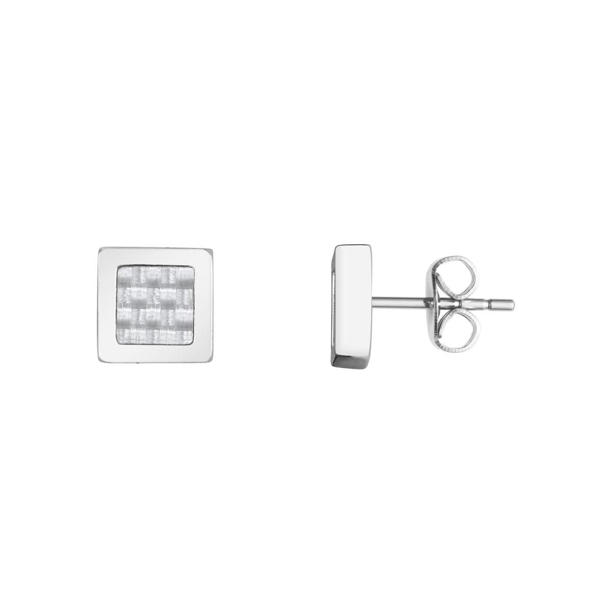Boucles d'oreilles clous Cédric en Acier 316L