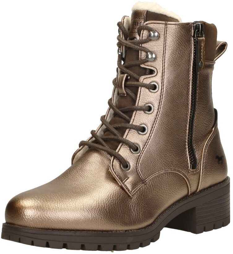 Mustang Veterschoenen Hoog goudkleur