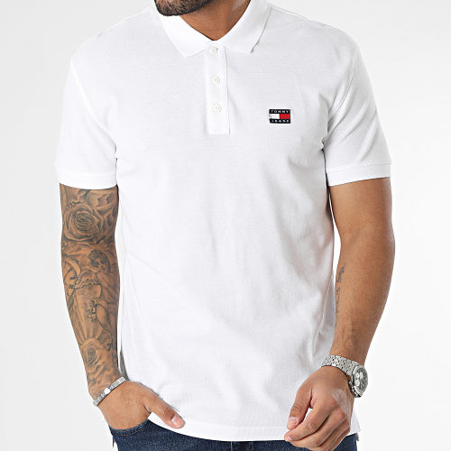 Polo Manches Courtes Classic XS Badge 6224 Blanc