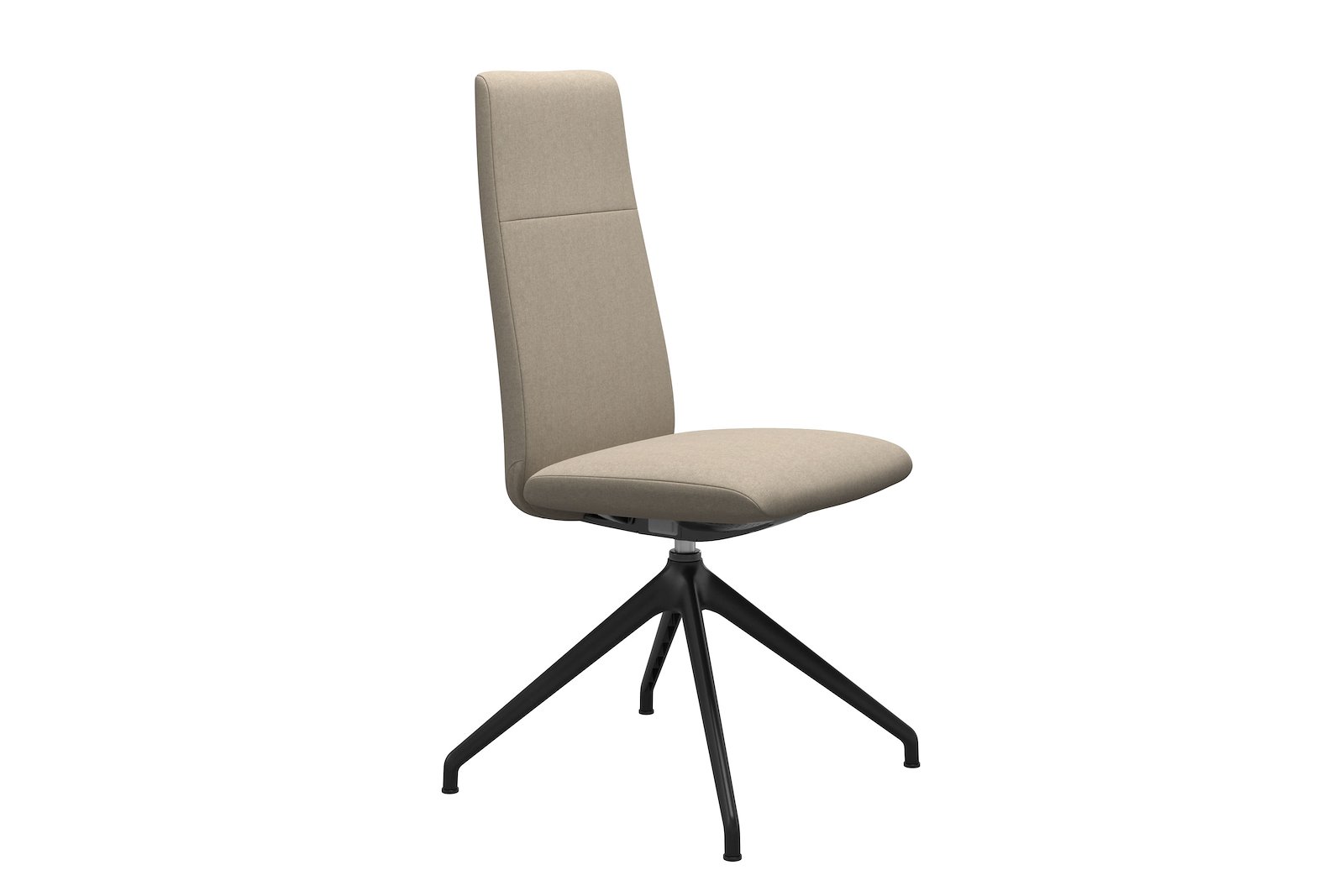 Chilli spisestol Tekstil Calido - Light Beige - Sort