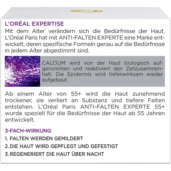 Gesichtscreme Anti-Falten Experte 55+ Nachtpflege