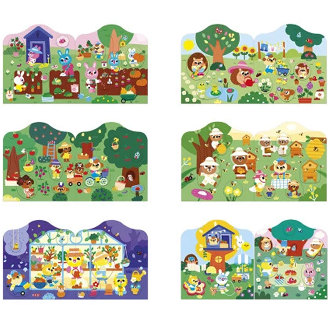 Janod stickerboek de tuin