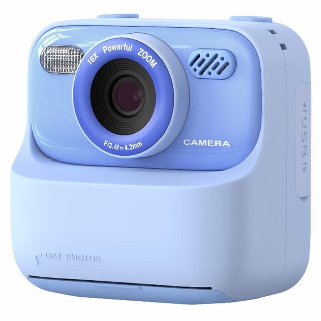 2,4 tommer skærm Instant HD genopladeligt kamera med dobbelt linse med 32GB hukommelseskort