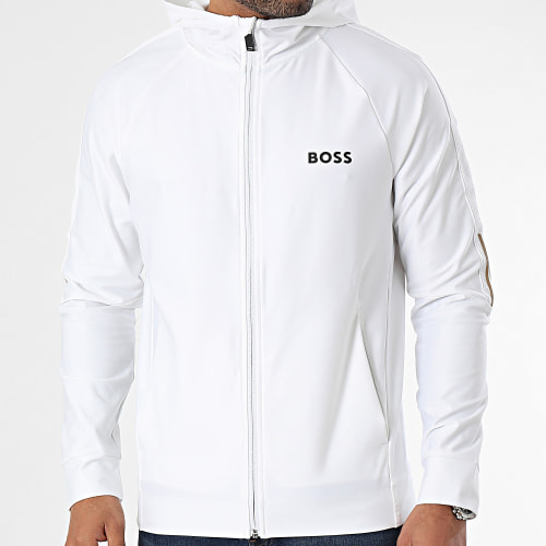 Sweat Zippé Capuche Sicon 50506162 Blanc