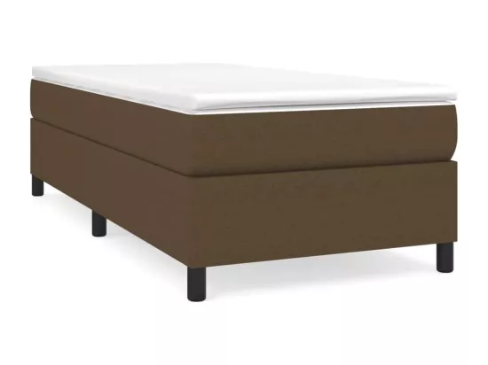 Sommier à lattes de lit Marron foncé 90x200 cm Tissu