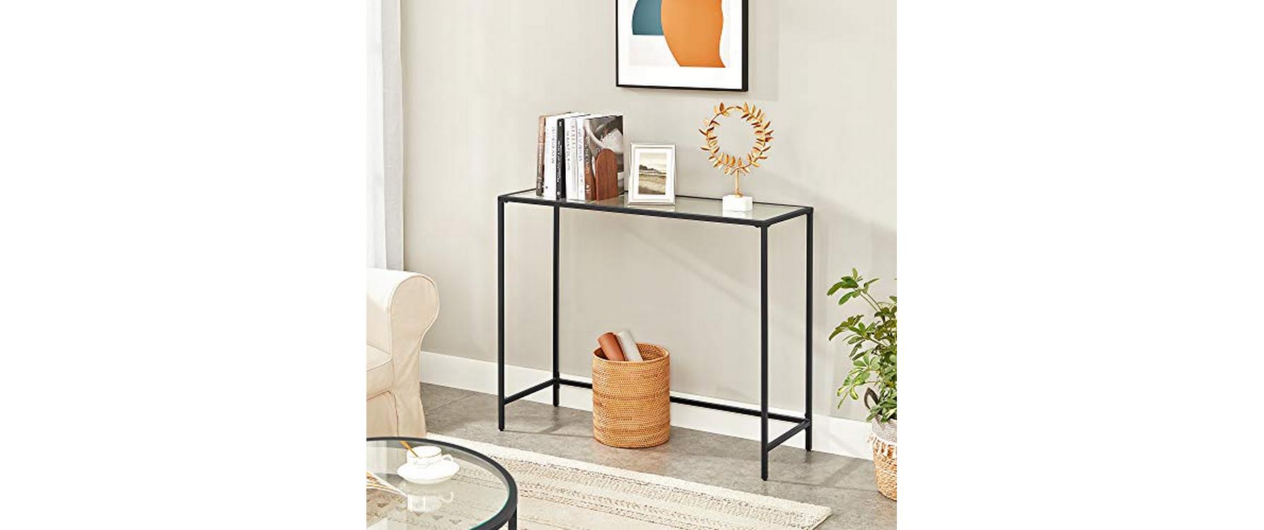 Konsolentisch 100 x 35 x 80 cm, SchwarzSideboard