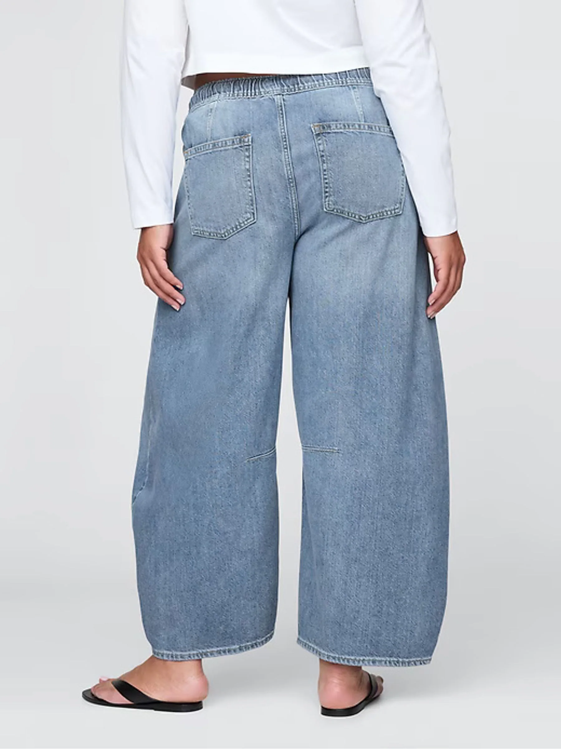 Gap UltraSoft jeans met halfhoge taille en hoefijzervormige pijpen