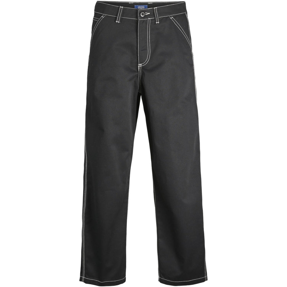 Køb Jack & Jones Junior Black Stalex Contrast Worker Bukser