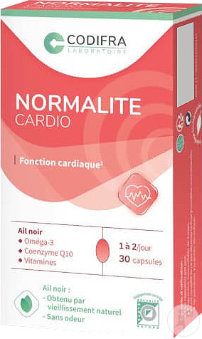 Normalite Cardio Complément Alimentaire Fonction Cardiaque 30 Capsules