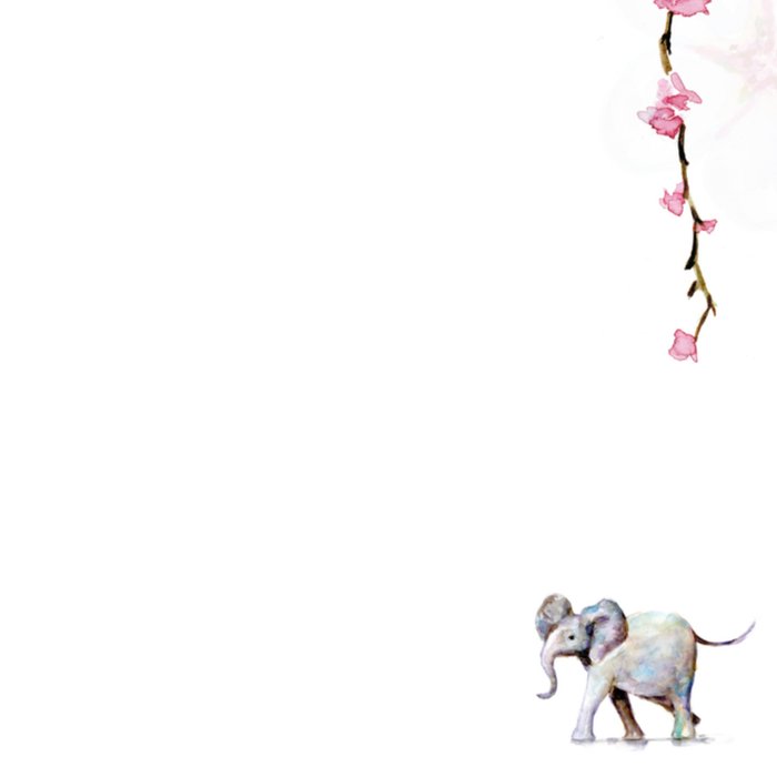 Michelle Dujardin | Geboortekaart | Meisje | Olifant