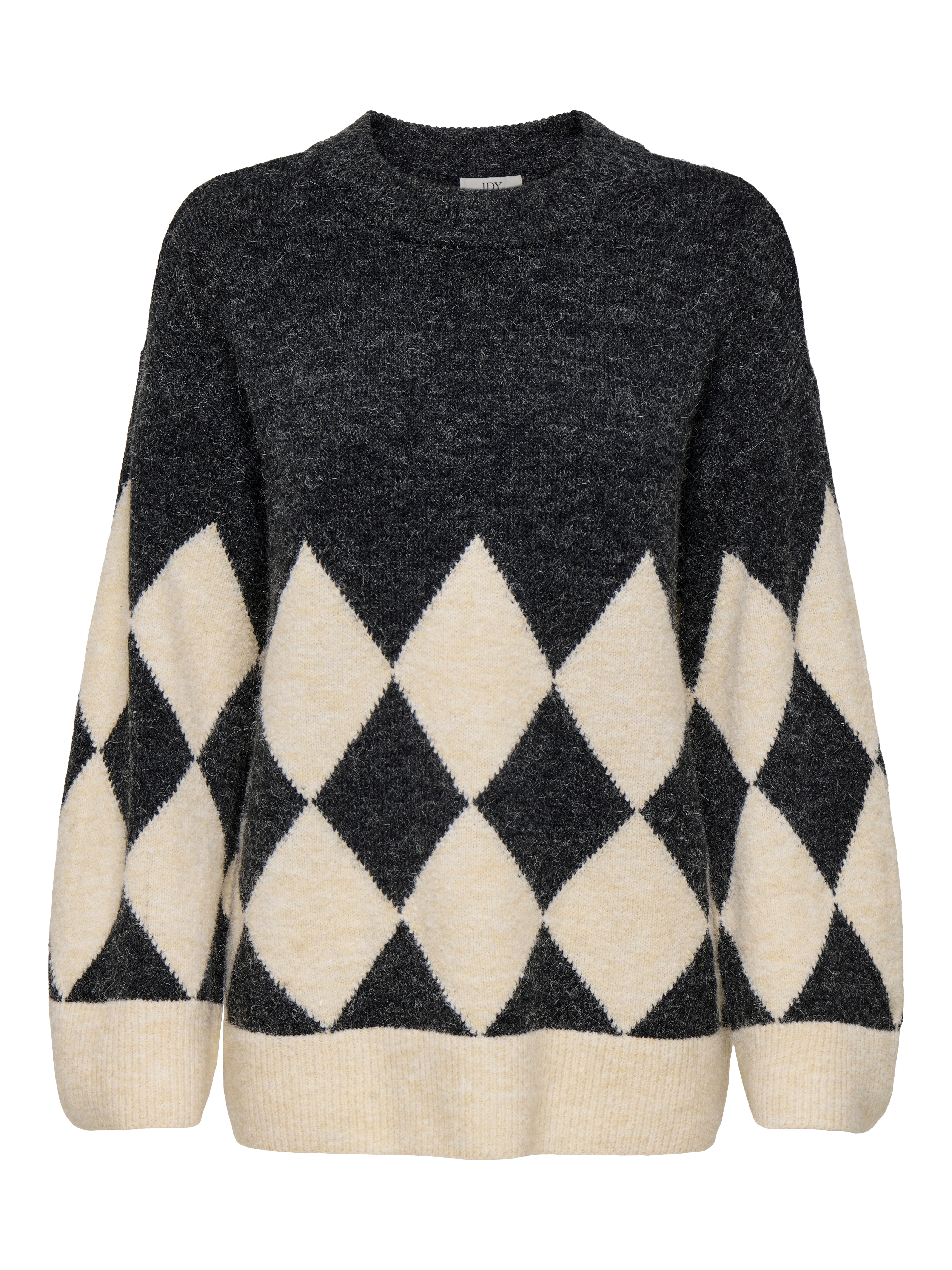 JDYCHRIS Strickpullover Dark Grey Melange