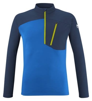 T-Shirt Technique Manches Longues Millet Morpho Bleu
