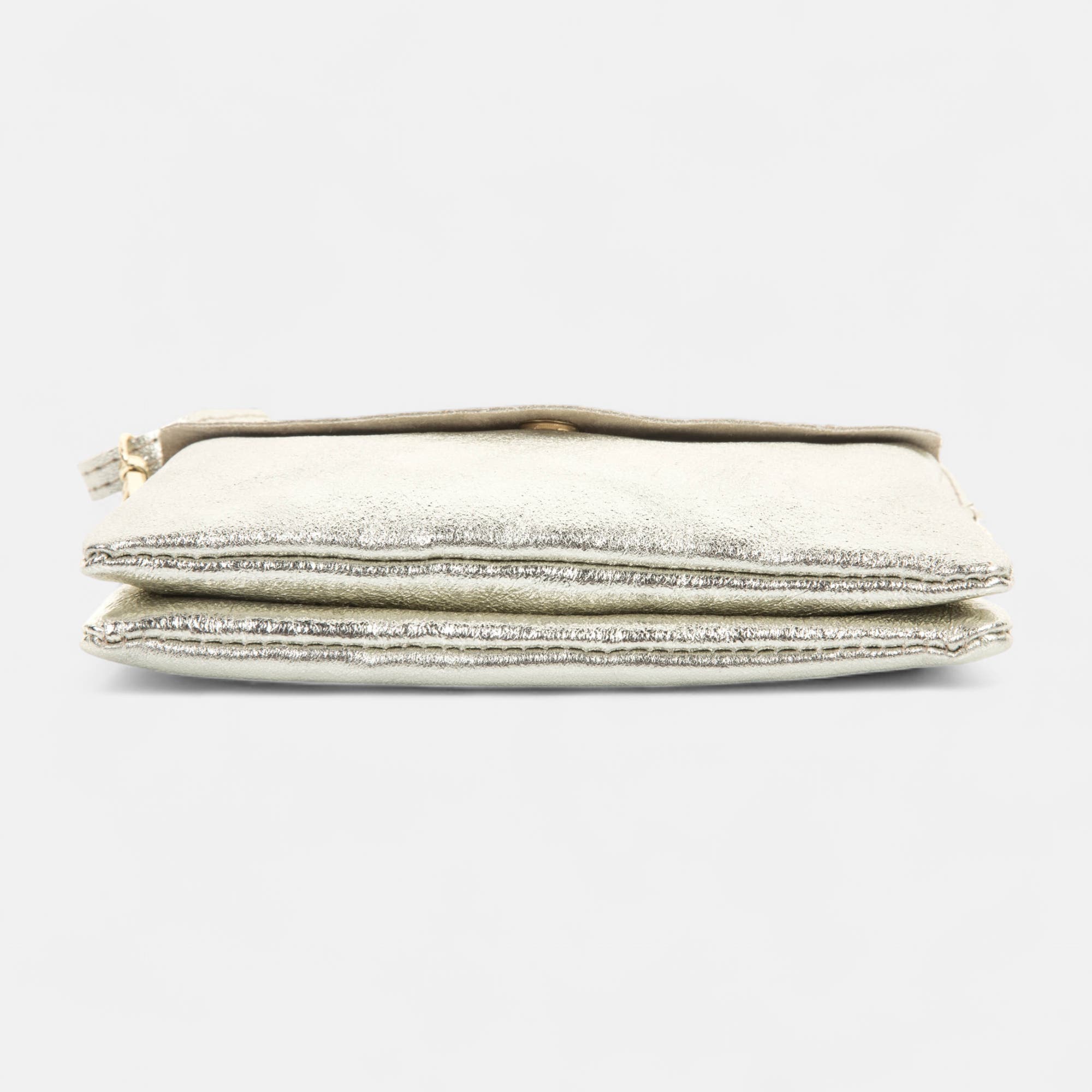 Sac bandoulière en cuir or