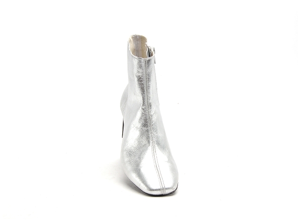Fricote boots bottine talons femme 39532 metal argent