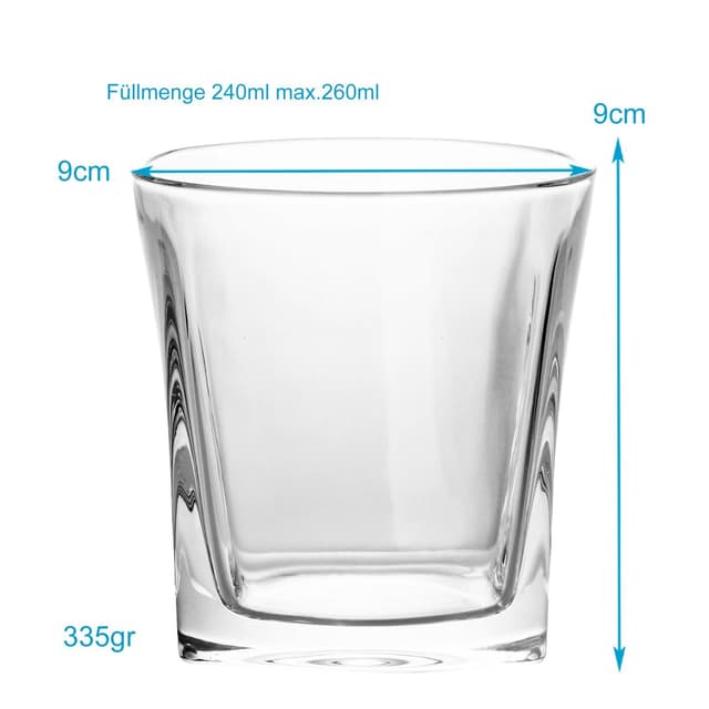 2x Whiskeyglas Old Fashioned Whiskey krystalglas