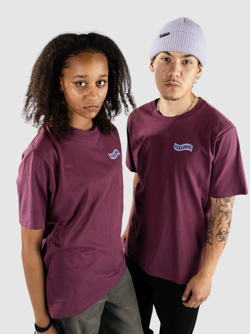 And Feelings Eyes T-Shirt burgundy