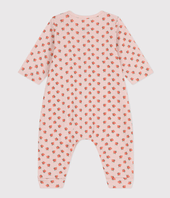 Combinaison longue en tubique imprimé fleuri bébé