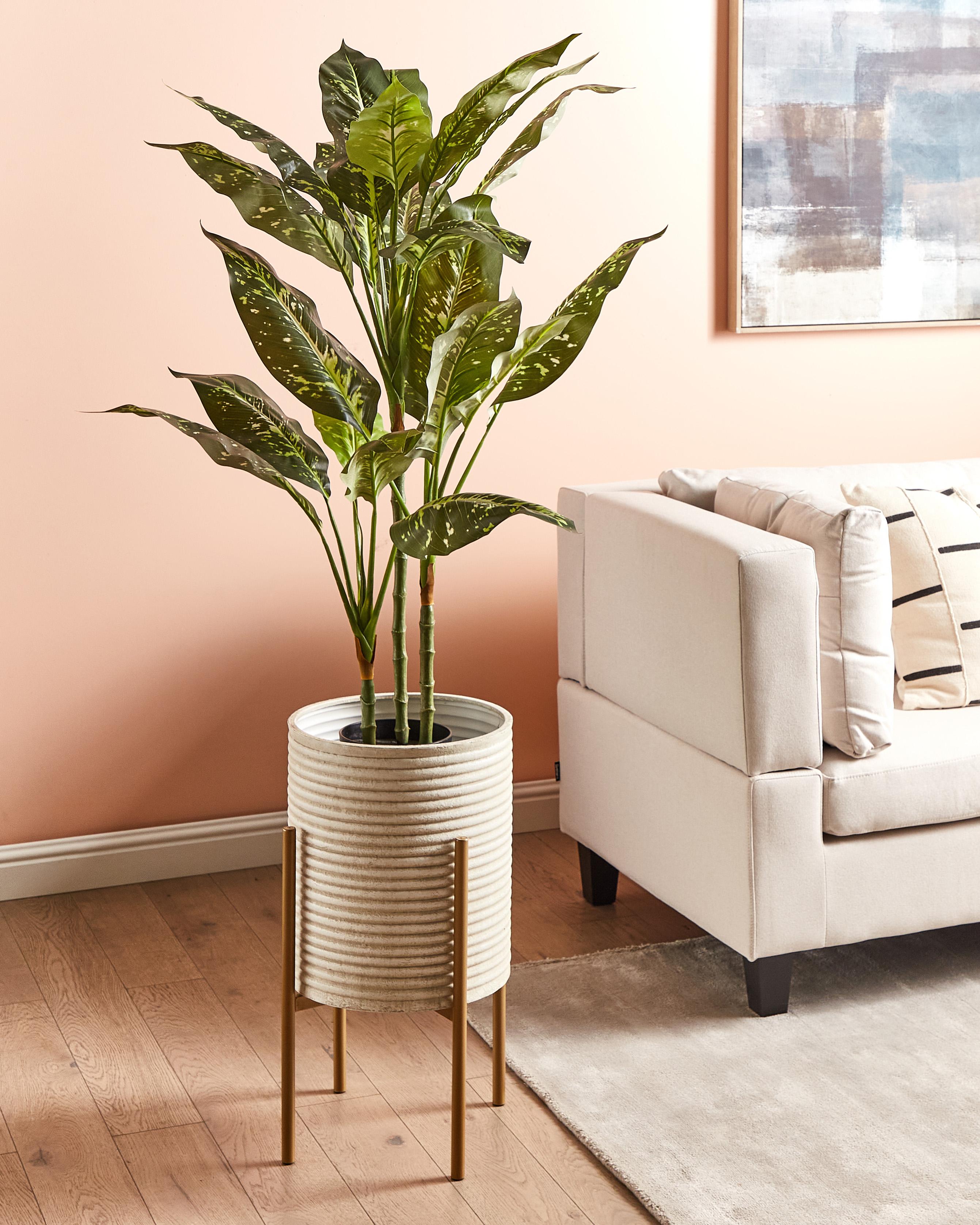 Verhoogde bloempot ALPINUS Metaal 31 cm Taupe