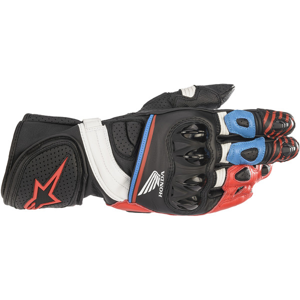 Alpinestars - Gants GP Plus R V2 Honda Noir / Rouge / Blanc / Bleu