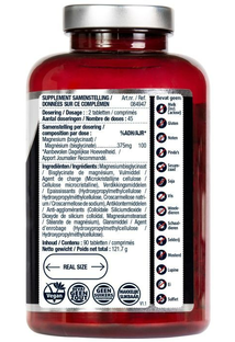 Lucovitaal Magnesium 375mg Bisglycinaat Tabletten 90TB