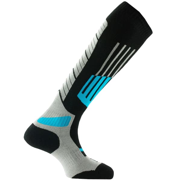 Chaussette de ski THYO MI BAS SKI ALL MOUNTAIN X2 BLACK/TURQUOISE