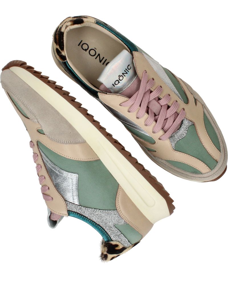 IQÔNIC Sneakers Groen Dames