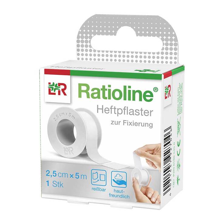Ratioline acute Heftpflaster 2,5 cm x 5 m, 1 St