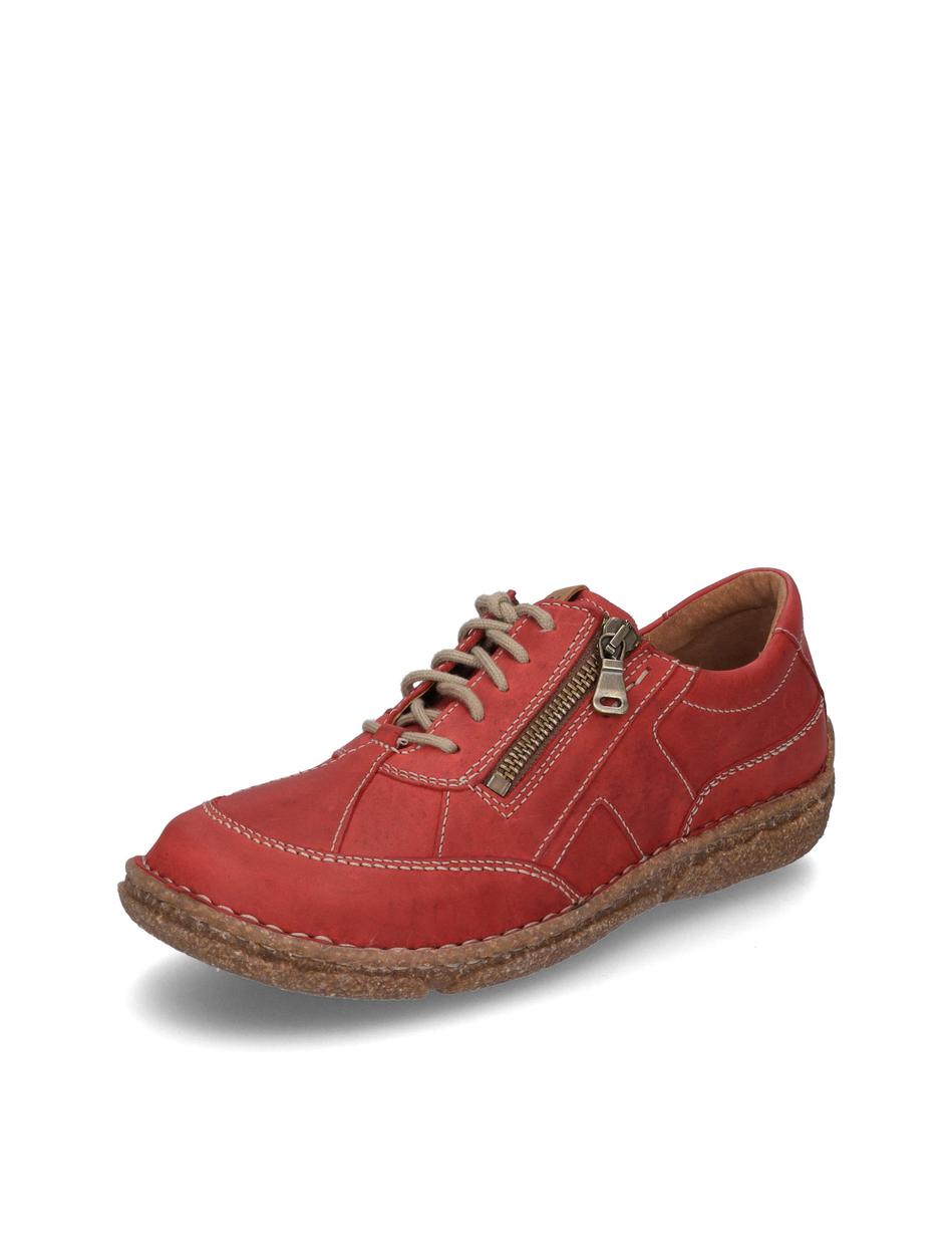 Halbschuh Neele 54, rot-kombi