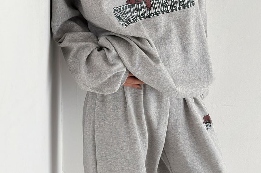 Chubby Girl - Set: Berenprint Pullover + Joggingbroek
