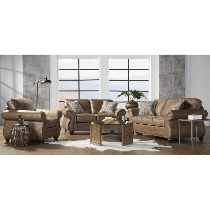 Claycomb 91&rdquo; Round Arm Sofa