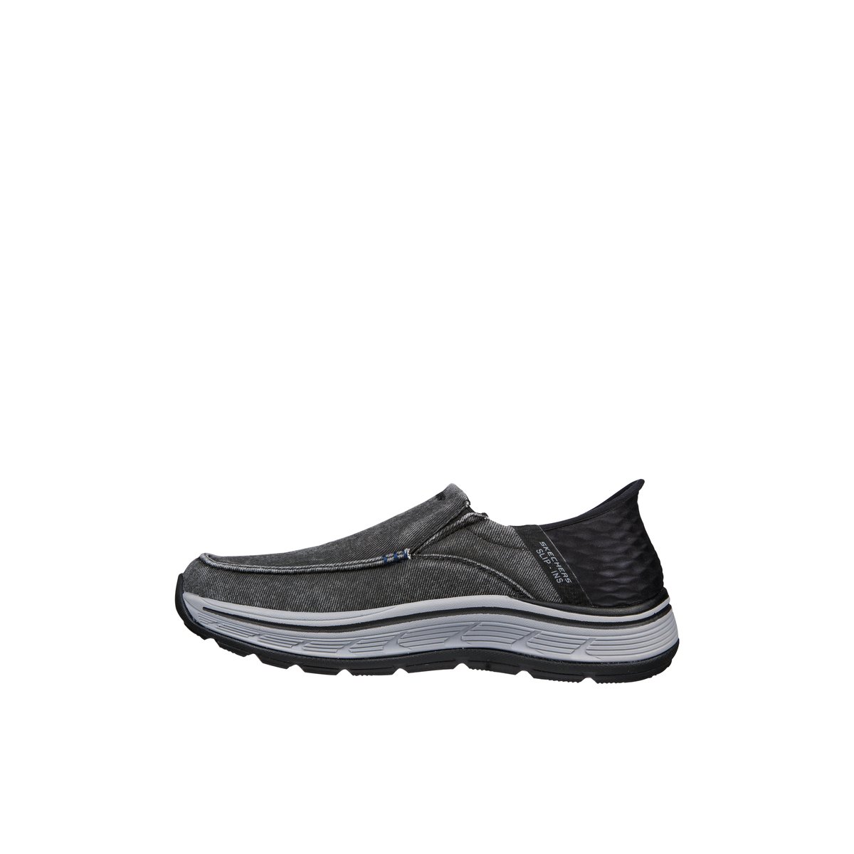 2X les points-Remaxed-m-Mocassins Chaussures Décontractées - Talon plat - Noir