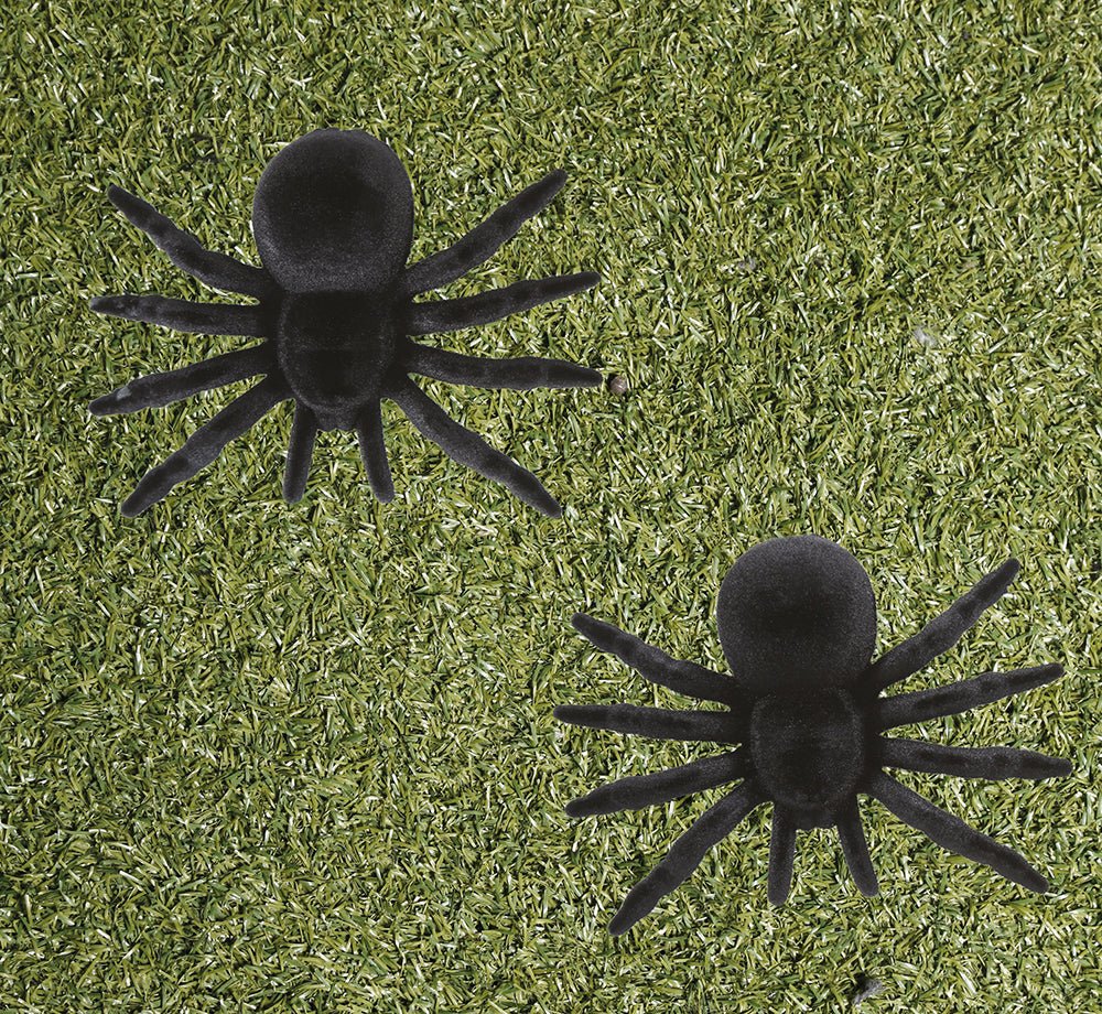 Zwarte Nep Spin 10cm 2st