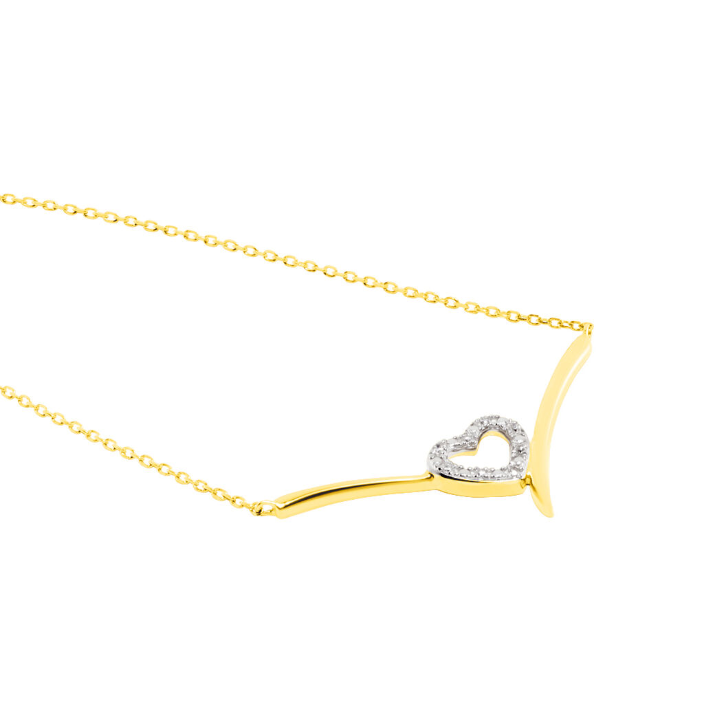 Collier Ilsabe Or Jaune Diamant