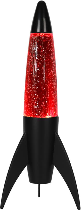 iTotal Raket-formet glitterlampe