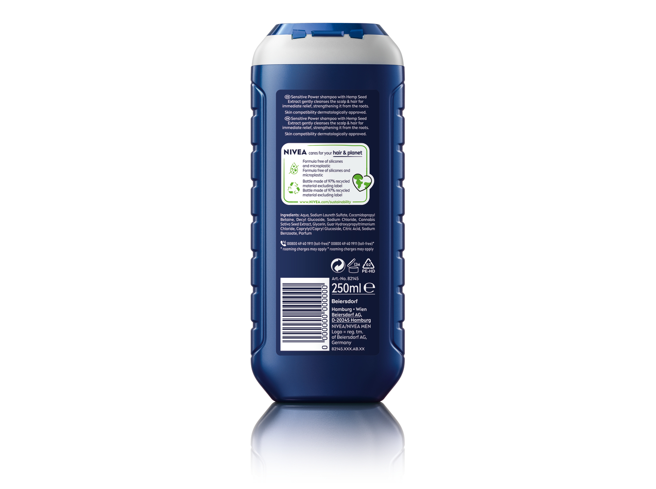 CHAMPÔ NIVEA MEN SENSITIVE POWER 250 ML