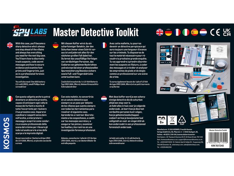Kosmos Detektivausrüstung Spy Labs – Master Detective Toolk Detektiv-Set