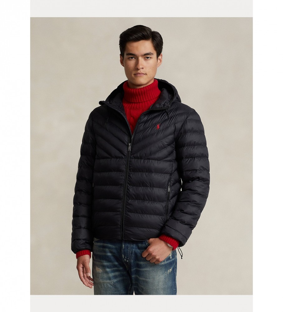 Jaqueta dobrável impermeável Ralph Lauren, preta