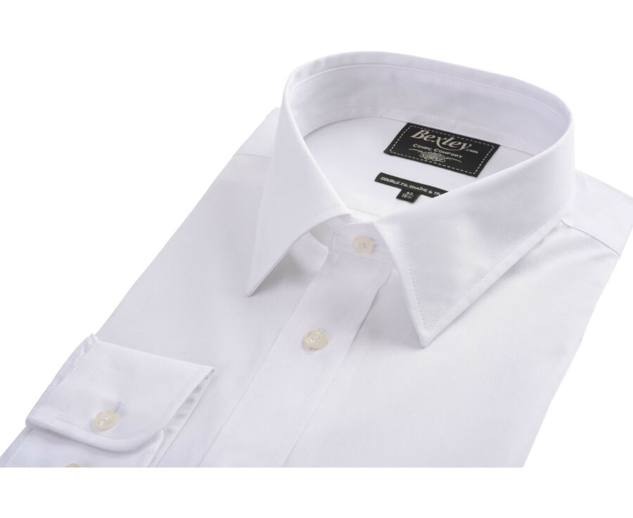 Chemise blanche en coton double fil - ALBERT CLASSIC