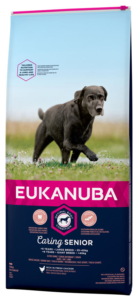 Eukanuba Caring Senior Large Breed - Hondenvoer - 12 Kilogram - kip