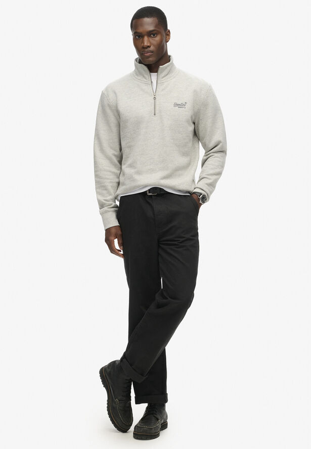 Superdry ESSENTIAL LOGO HENLEY Varsity grey grindle
