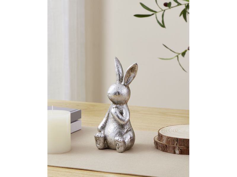 EGLO Hase Chilandy 19 cm, Silber Hasenfigur