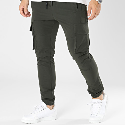 Pantalon Cargo Vert Kaki Foncé
