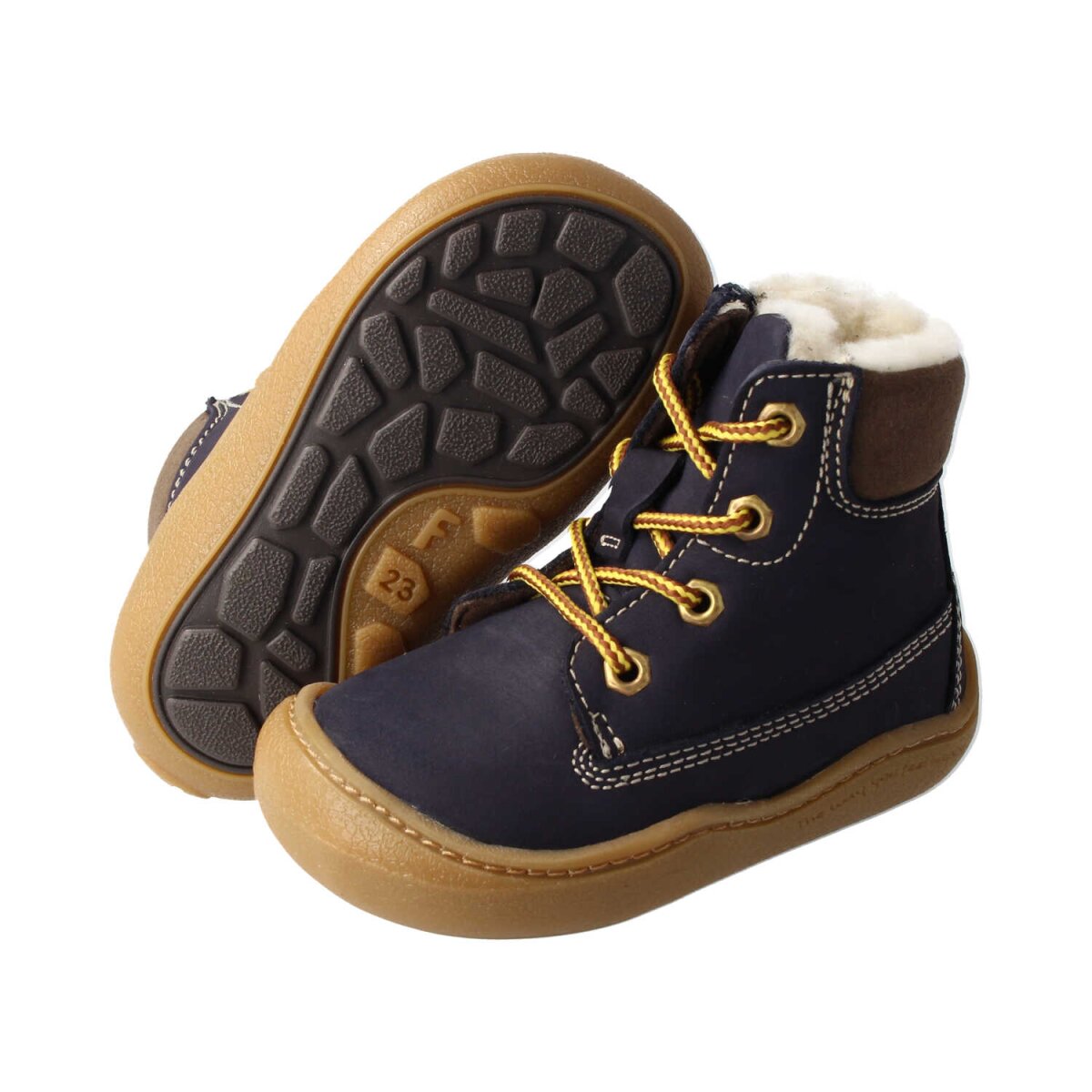 WL4222-WX2navyTIMBIInubuck wool laces zipper Winterstiefel Weite/W
