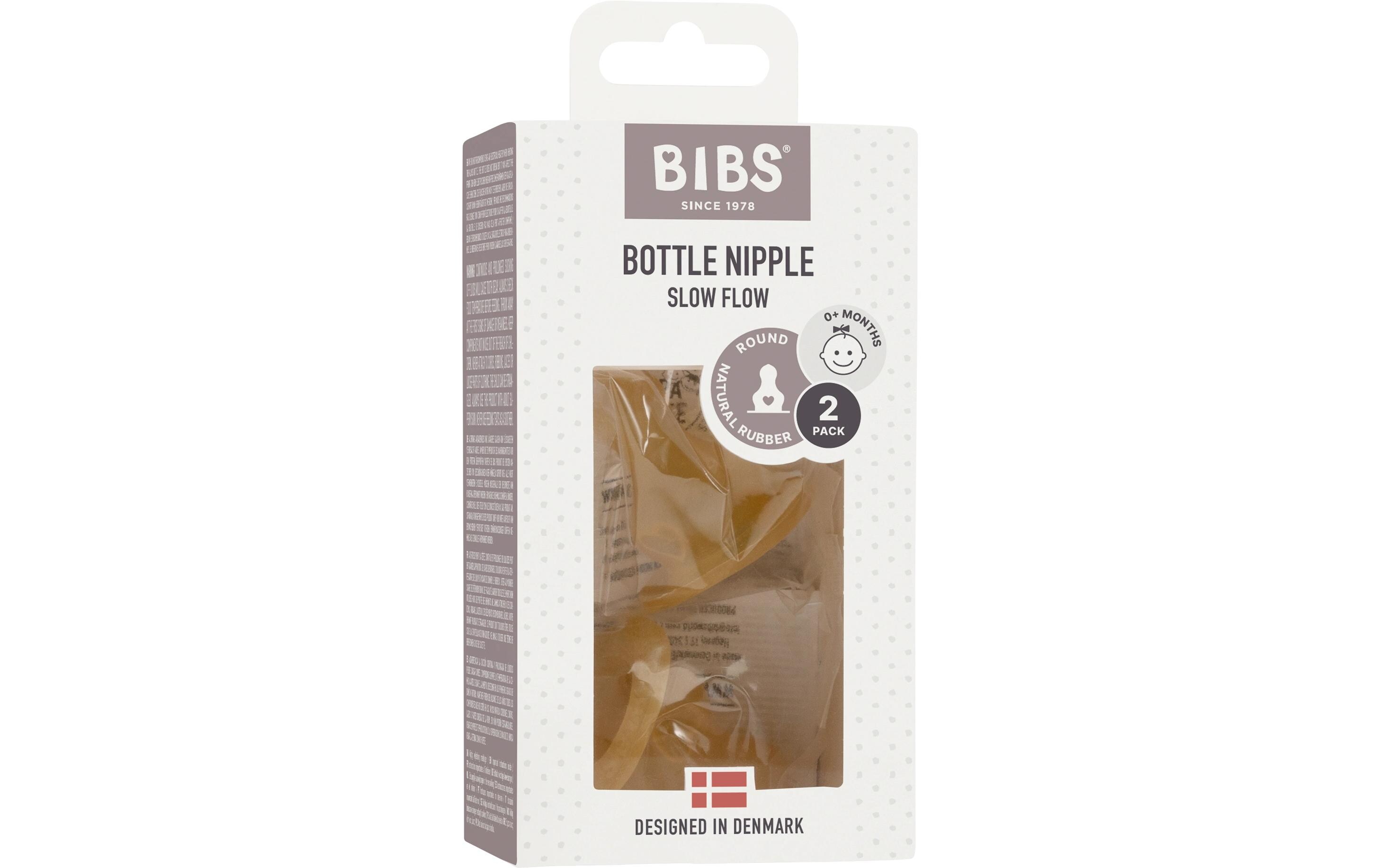 Trinksauger Latex Slow Flow 2 StückBottle Nipple aus Naturkautschuk
