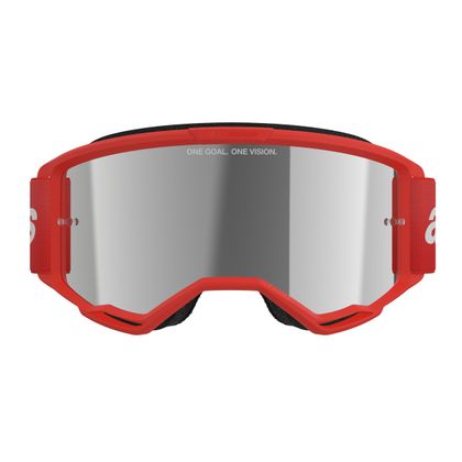 Masque cross Alpinestars VISION 3 WORDMARK IRIDIUM 2025 - Rouge