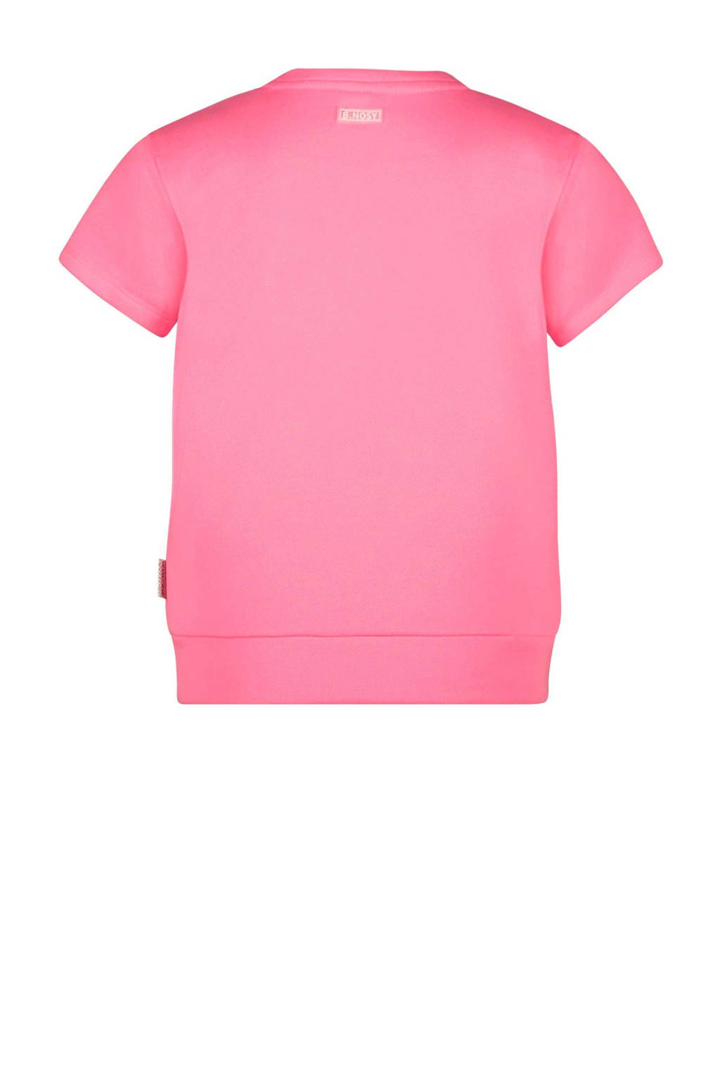 B.Nosy T-shirt met printopdruk felroze