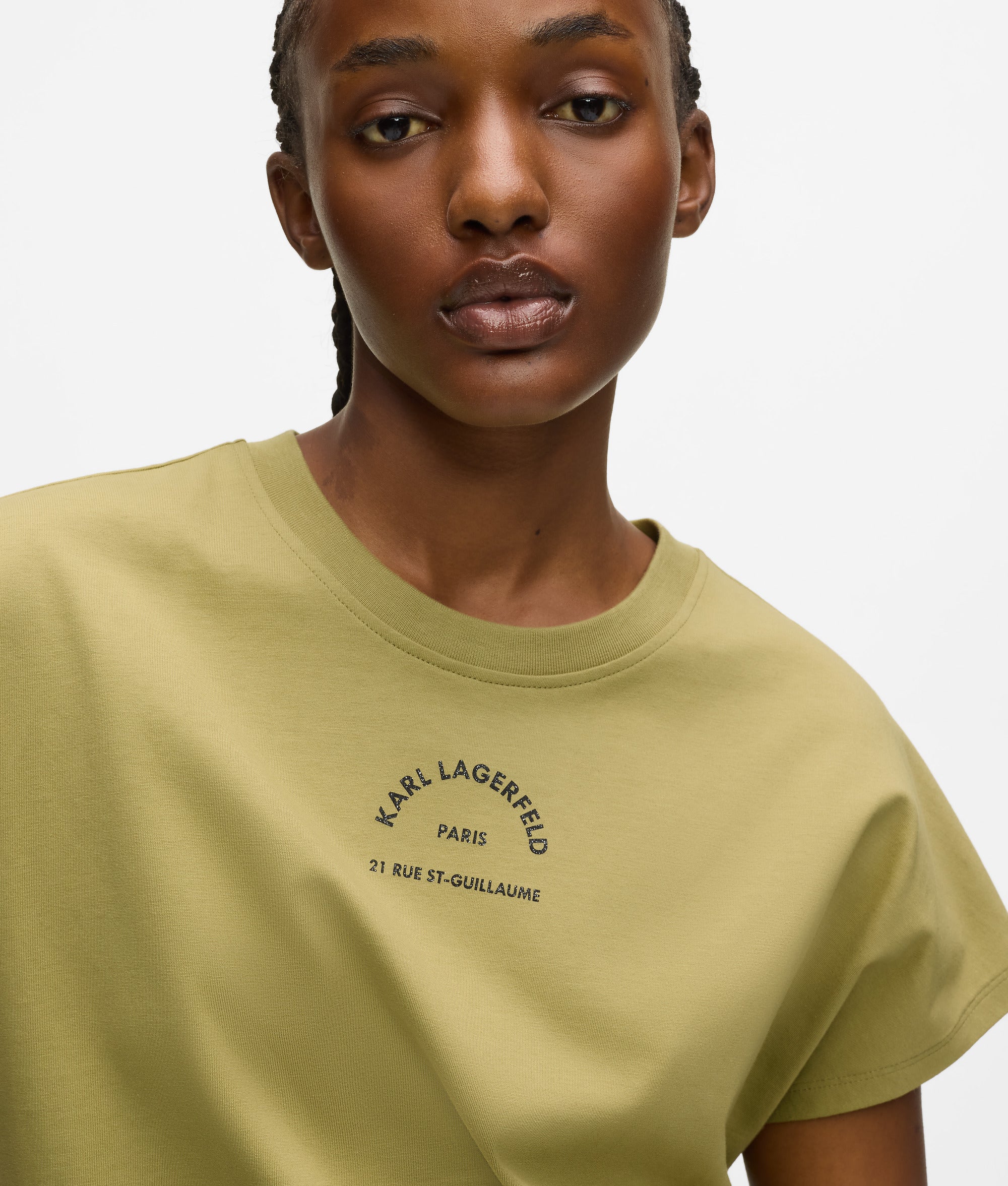 Rue St-Guillaume T-shirt met glitter