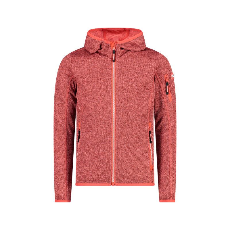 Girl's hooded sweatshirt in Knit-Tech fleece - Polaire enfant